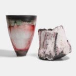 Eddie Curtis (British, b.1953), two ceramic vases,
