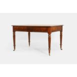 A George IV mahogany writing table, circa 1825, in the manner of Gillows,