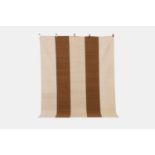 A flat-weave wool rug, of recent manufacture,