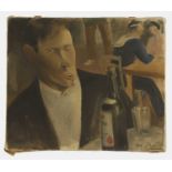 French School, 20th century A cafe scene