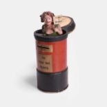 A rare suffragette letter-box money box, circa 1913, German,