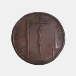 A hangman token, 18th century,