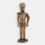 A carved wood sailor or whaler figure, mid-19th century,