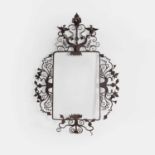 An unusual folk art picture frame, late 19th century,