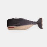 A folk art whale trade sign, 20th century,