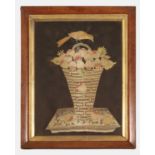 A George III silk needlework picture, late 18th/early 19th century,