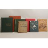 Seven stamp albums (one unused) - predominantly first half 20th century, some Victorian: 1. a