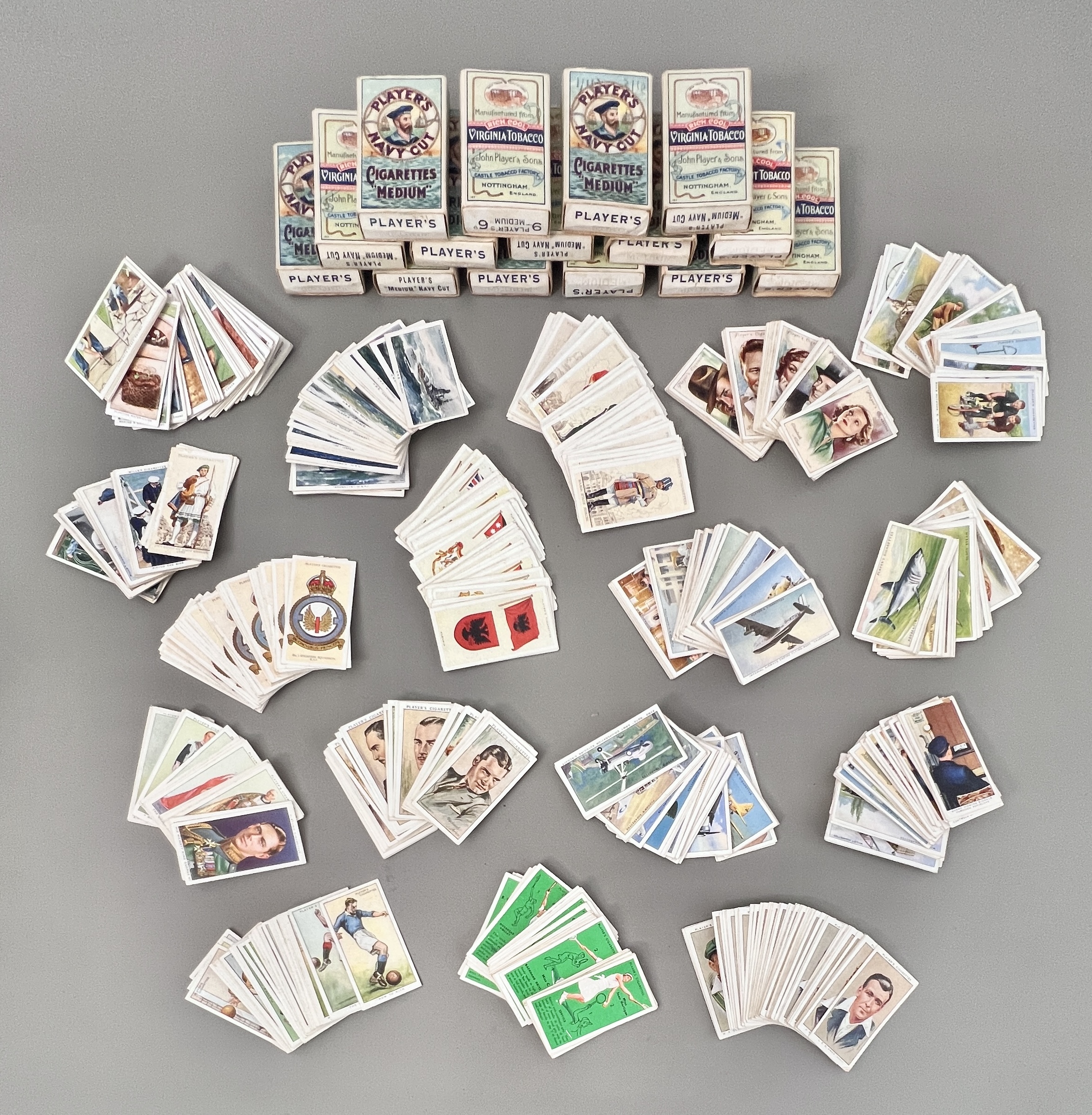 A large collection of mainly complete sets of cigarette cards - to ...