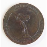 A Royal Mint Rolls-Royce Enthusiast's Club silver 1977 Silver Jubilee Tribute medal - 39mm diameter,