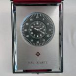 PATEK PHILIPPE NAVIQUARTZ CHRONOGRAPH DESK CLOCK, MODEL E1200 SERIAL NUMBER : 801081 -20CM TALL,