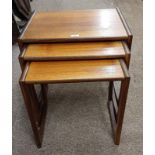 G-PLAN TEAK NEST OF 3 TABLES