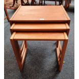 G-PLAN TEAK NEST OF 3 TABLES
