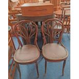 PAIR OF THONET BENTWOOD HAND CHAIRS,