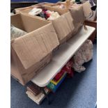 LARGE SELECTION OF FABRICS, CLOTHING,
