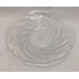 LALIQUE POISSONS GLASS BOWL IMPRESSED R. LALIQUE - 29.