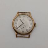 9CT GOLD TUDOR WRIST WATCH, THE CASE MARKED ROLEX, THE MOVEMENT MARKED TUDOR - WEIGHT 20.