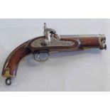 BRITISH PERCUSSION COAST GUARD PISTOL, 24 BORE, 5.
