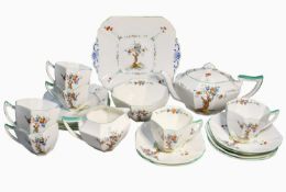 Art Deco Shelly Crabtree tea service