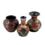 William Moorcroft (British, 1872-1945) and Walter Moorcroft (1917-2002): A Flambé Orchid Pattern