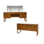Gunther Hoffstead for Uniflex International Furniture: A Mid-Century Teak Dressing Table, with