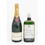 Gordon's Special Dry London Gin, 1950s spring cap bottling (one bottle), Moët & Chandon NV Brut