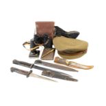 A Second World War German K98 Mauser Bayonet, the blackened steel fullered blade stamped 5134 e to