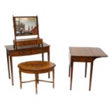 A 19th Century Mahogany Pembroke Table, with single drawer and tapering square section supports,