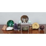 Natural History: A Group of Fossils & Minerals, to include - Ammonite fossil, Jasper marble