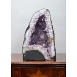 Minerals/Fossils: A Brazilian Amethyst Geode Cathedral, an Amethyst geode cathedral of upright form,