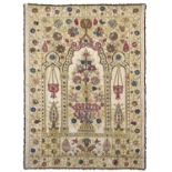 An Impressive Decorative 19th Century Embroidered Wall Hanging Possibly Russian, worked primarily in
