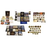 Assorted British, USA and World Commemorative Coins and Sets; to include; various USA specimen