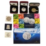 Assorted Canadian Silver Proof Coins, including 2x fine silver $10 coins, Titanic and HMS Shannon