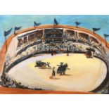 Pablo Picasso (1881-1973) Spanish La Corrida Mixed media possibly on a printed base, 46cm by 64cm