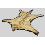 Taxidermy: Bengal Tiger Skin Rug (Panthera tigris tigris), dated 19th February 1932, by Van