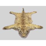 Taxidermy: Siberian Tiger Skin Rug (Panthera tigris altaica), early 20th century, a large antique