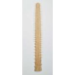 Natural History: A Late 19th Century Sawfish Rostrum (Pristidae spp), 67 teeth, 123cm long, widest