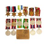 Sixteen Single Second World War Medals, comprising two 1939-45 Stars, an Atlantic Star, an Africa