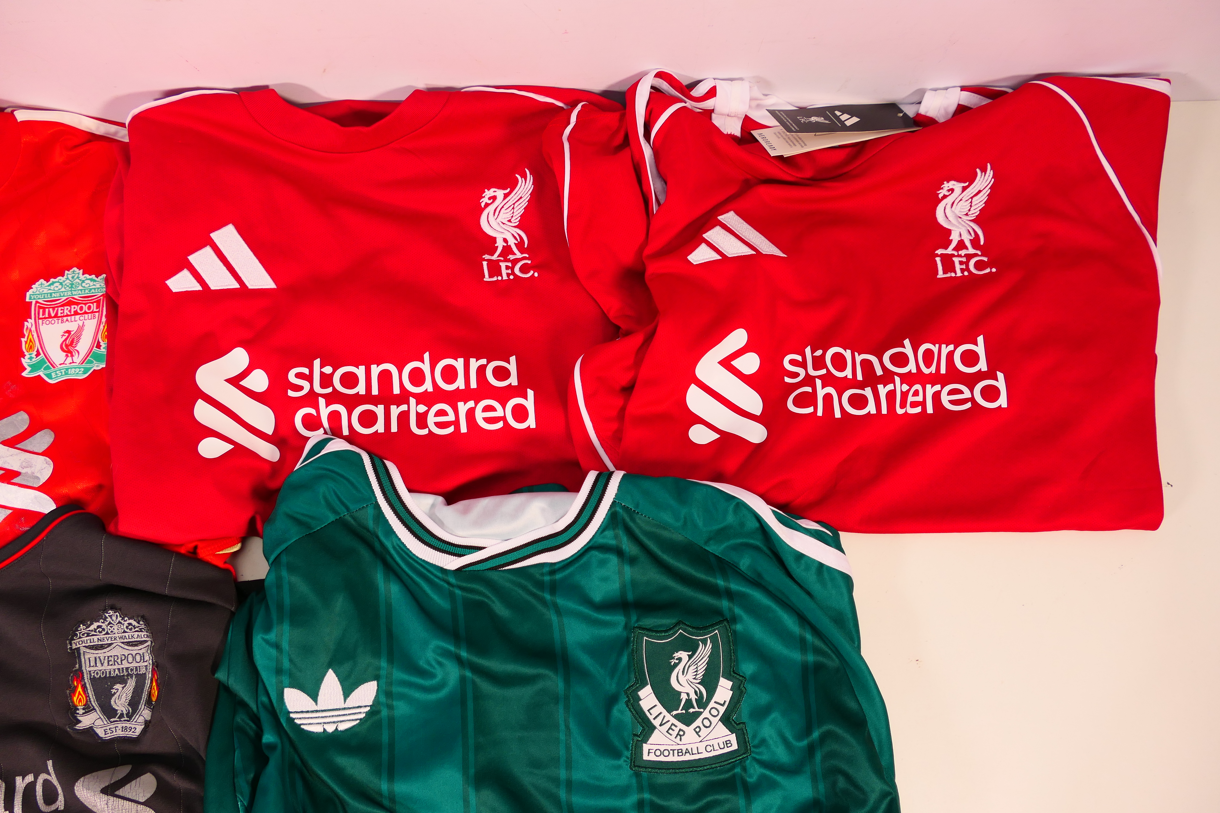 Liverpool Football Club - Five replica football shirts, all with Standard Chartered sponsorship, - Image 4 of 5