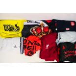 A quantity of sportswear to include Adidas, Liverpool Football Club branded,