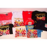 Liverpool Football Club - A collection of T shirts relating to Liverpool,