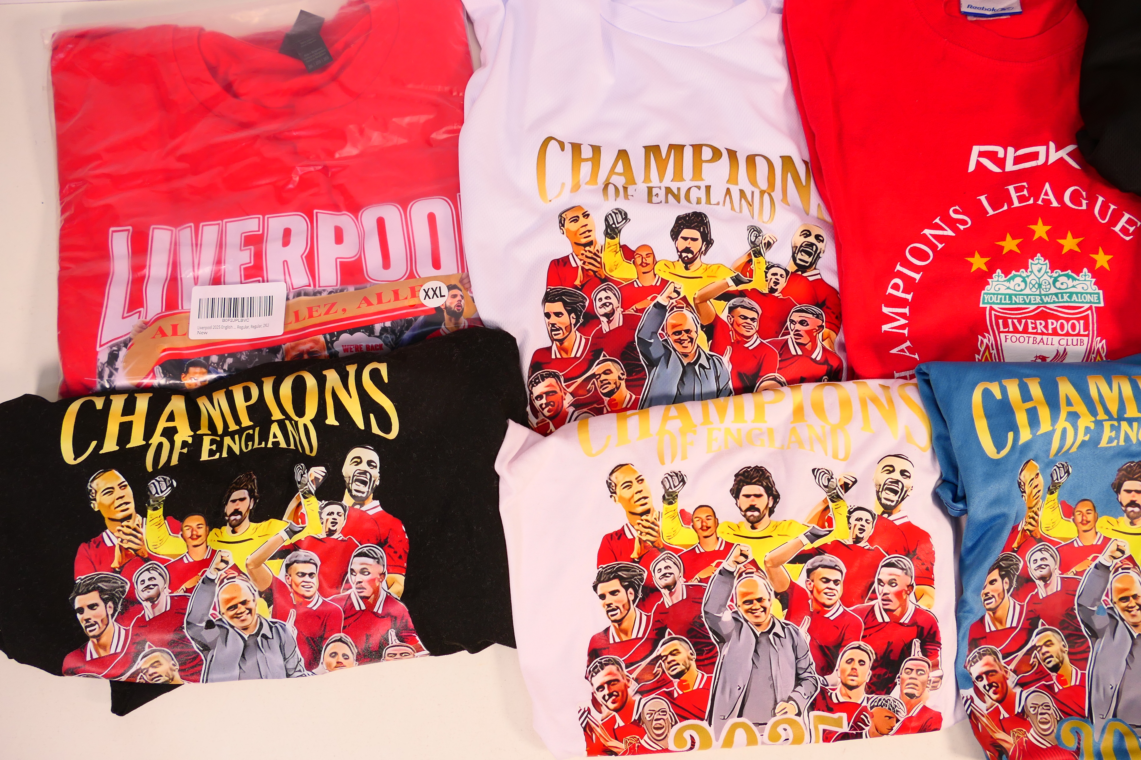 Liverpool Football Club - A collection of T shirts relating to Liverpool, - Image 2 of 3