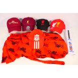 Liverpool Football Club - A collection of baseball caps relating to Liverpool FC,