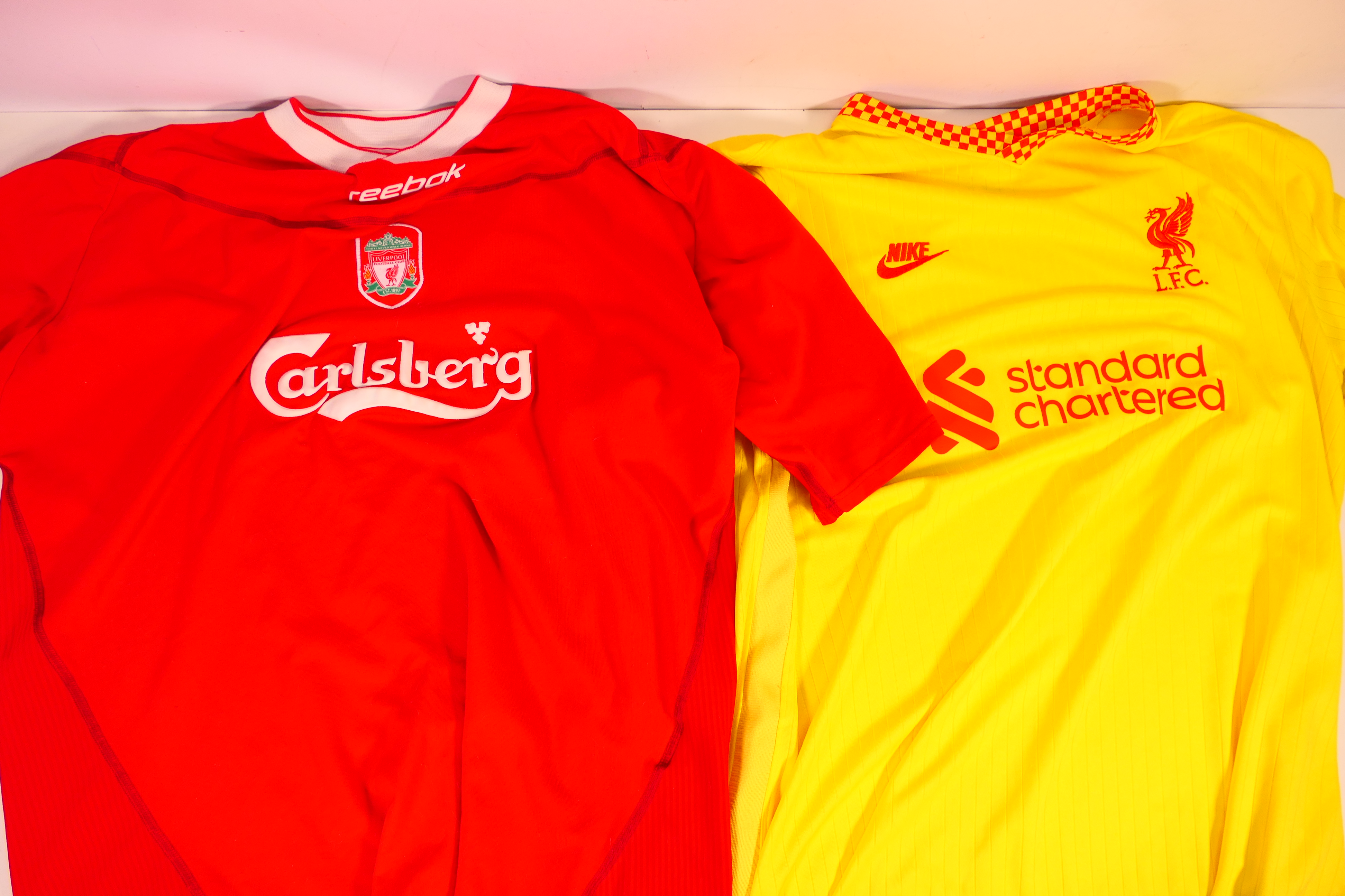 Liverpool Football Club - Four replica shirts, two Reebok with Carlsberg sponsorship, - Image 5 of 5