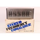 A boxed Realistic Stereo Frequency Equalizer, model 31-1987.