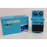 A vintage Boss CE-2 analogue chorus pedal, contained in original box.
