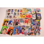 A collection of 1970's and later football related trade cards,