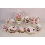Tea and coffee wares to include eighteen Royal Ascot Bone China pieces (one cup with damaged