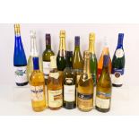 Thirteen bottles of wine to include Champagne, Chardonnay, Spatlese and other.