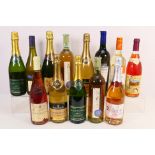Thirteen bottles of wine to include Champagne, Chardonnay, Sauvignon Blanc and other.