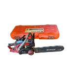 Einhell petrol chainsaw and a TS-50 Plus tile cutter.